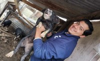El día de la llegada de los animales a EA Paso de los Carros